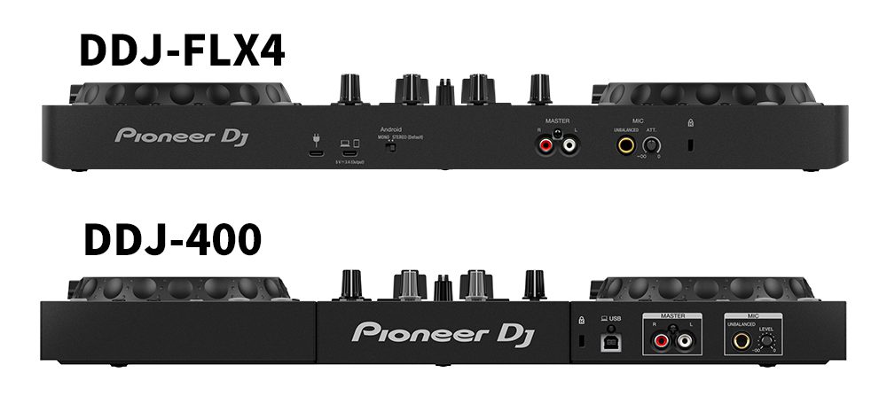 Pioneer DJの新商品”DDJ-FLX4”と従来の定番コントローラー”DDJ-400”を